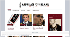Desktop Screenshot of maquillage-pour-hommes.com