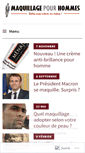 Mobile Screenshot of maquillage-pour-hommes.com