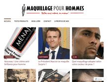 Tablet Screenshot of maquillage-pour-hommes.com